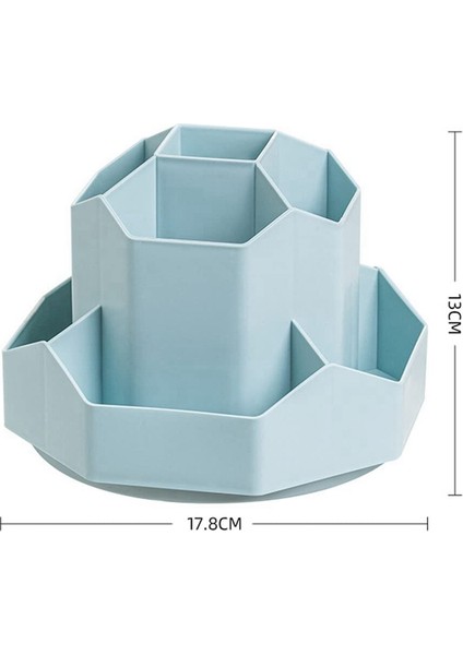 Döner Kalemlik Kalem Düzenleyiciler, 9 Yuvalı 360 Derece Kalem Kalem Masa Düzenleyicileri, Masaüstü Düzenleyiciler (Mavi) (Yurt Dışından) fırsatları