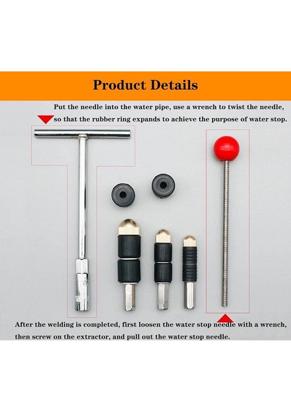 Sıcak Eriyen Su Durdurucu Pimi Mutfak Tamir Sıhhi Tesisat Aleti Sıcak Eriyen Tıkaç Aksesuarları Kauçuk Kapaklı Su Borusu Tamiri (Yurt Dışından) indirimleri