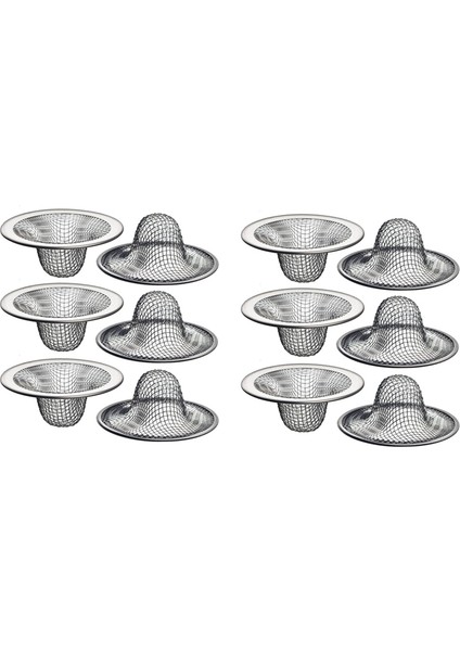 30'lu Paket - 2,125 Inç Üst / 1 Inç Sepet - Banyo Lavabosu, Yardımcı Lavabo, Kirli Su ve Çamaşırhane Için Ağ Lavabo Süzgeci Saç Toplayıcı (Yurt Dışından)