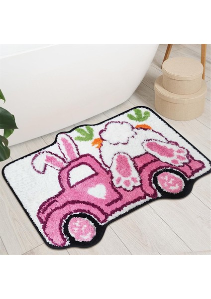Paskalya Banyo Paspası, Tavşan Kamyon Banyo Halıları - Ev Için Çiftlik Evi Paskalya Süslemeleri - Bahar Şirin Banyo Halıları (Yurt Dışından) fırsatları
