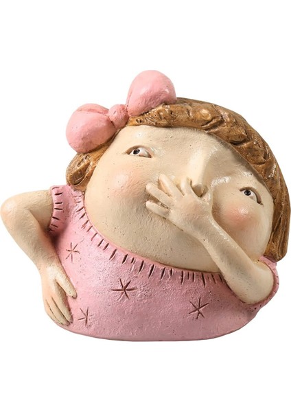 2 Parça Kız Tutan Burun Banyo Heykeli, Komik Kız Banyo Dekoru Banyo Rafı Oturanları (Yurt Dışından)