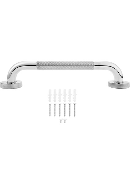 12 Inç Kaymaz Duş Tutma Barı Dokulu Saplı Krom Kaplamalı Paslanmaz Çelik Banyo Tutma Barı (Yurt Dışından) fiyatları