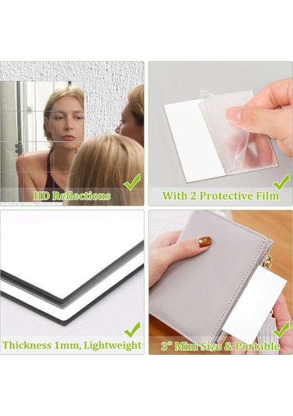 30 Adet Akrilik Mini Ayna Karosu Kendinden Yapışkanlı, 3 Inç Kare Yüksek Çözünürlüklü Küçük Ayna Karoları El Sanatları ve Duvarlar Için (Yurt Dışından) fırsatları