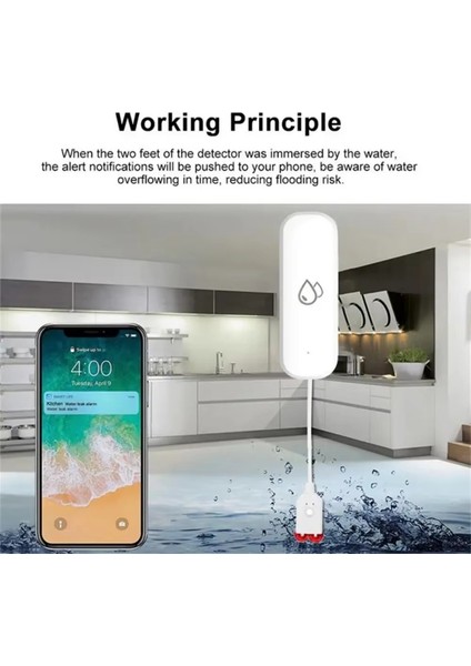 Tuya Wifi Su Sensörü Sızıntı Alarmı Su Baskını Sızıntı Dedektörü Akıllı Ev Uzaktan Kumandası Akıllı Ev Güvenlik Koruması (Yurt Dışından) modelleri