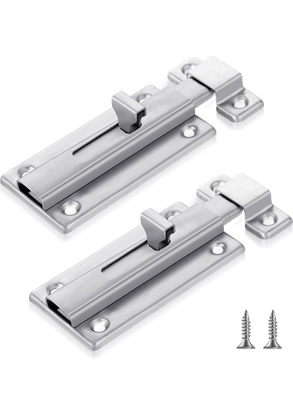 2 Adet Paslanmaz Çelik Sürgülü Cıvata Mandalı, Vidalı Banyo Kabini Kapı Mandalı, Iç Kapı Kabini Donanımı Için Sürgülü Kilitler (Yurt Dışından) fiyatları