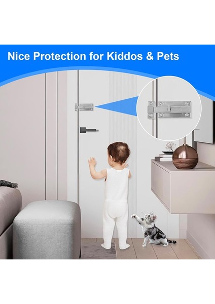 2 Adet Paslanmaz Çelik Sürgülü Cıvata Mandalı, Vidalı Banyo Kabini Kapı Mandalı, Iç Kapı Kabini Donanımı Için Sürgülü Kilitler (Yurt Dışından) modelleri