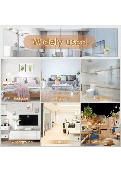 Parça Kendinden Yapışkanlı Camsız Ayna Ince Esnek Kendin Yap Duvar Dekorasyon Aynası Aile Yatak Odası Dolap Banyo Için (Yurt Dışından) fırsatları