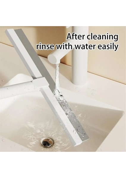 180 Derece Dönebilen Başlığa Sahip Zemin Süpürgesi, Saç Süpürme Aleti, Çok Amaçlı Süpürge, Banyo Için Ev Sileceği (Yurt Dışından)