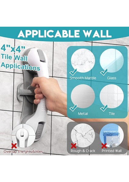 Duş Koltuğu Için Güçlü Vantuzlu Tutma Barları Duş Sandalyesi Için Güvenlik Barları Yaşlılar Için Banyo Tutma Barı (Yurt Dışından) modelleri
