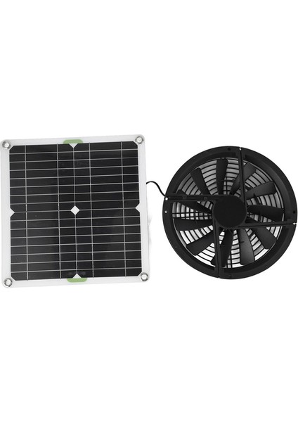 Güneş Paneli Fan Kiti 10 Inç 100 W Su Geçirmez Güneş Paneli Yuvarlak Havalandırma Kasası Egzoz Fanı Tavuk Kümesi Sera Kulübesi Için (Yurt Dışından) fiyatları