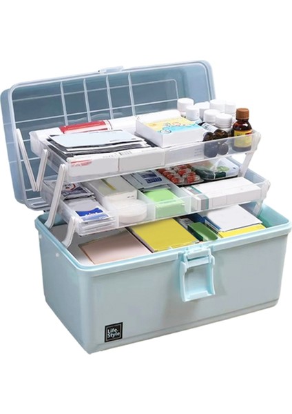 Tıbbi Kutu Ev Tipi Büyük Kapasiteli Tıbbi Kutu Tıbbi Çok Katmanlı Acil Durum Saklama Kutusu Ev Tipi Kutu (Yurt Dışından)