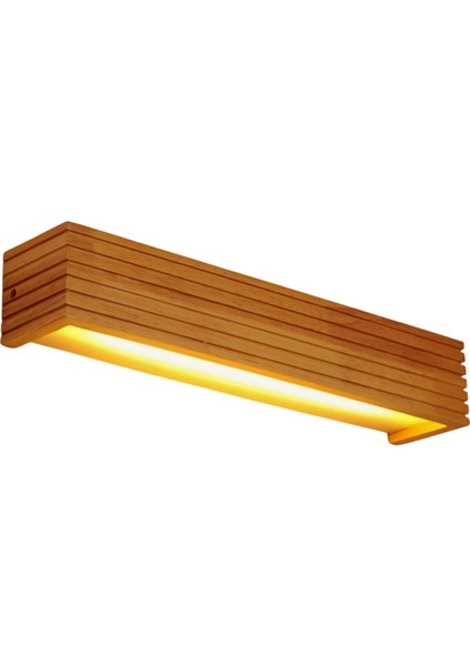 Masif Ahşap LED Lamba Banyo Aynası Dolap Lambası Banyo Tuvalet Masası Lambası Orijinal Ahşap Duvar Lambası (Yurt Dışından)