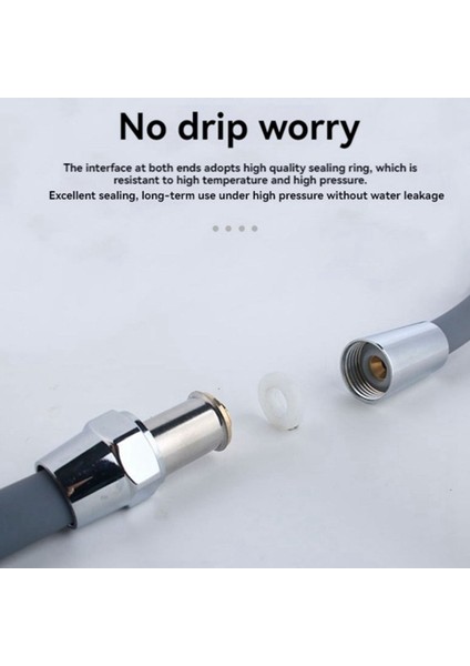 Silikon Esnek Duş Hortumu, Sarma Önleyici Uzatma, Yüksek Basınçlı Boru, Duş Başlığı Borusu, Banyo Aksesuarı 2m (Yurt Dışından) indirimleri