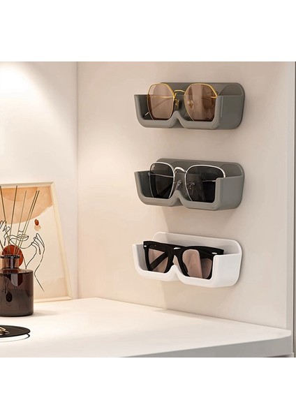 Duvara Monte Gözlük Sergileme Rafı Saklama Kutusu Güneş Gözlüğü Masaüstü Banyo Yatak Odası Güneş Gözlüğü Saklama Rafı-C (Yurt Dışından) indirimleri