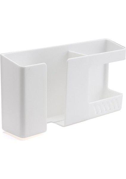 Delme Gerektirmeyen Duvara Monte Düzenleyici Uzaktan Kumanda Saklama Kutusu Cep Telefonu Fişi Duvar Tutucu Çok Işlevli Saklama Rafı (Yurt Dışından)