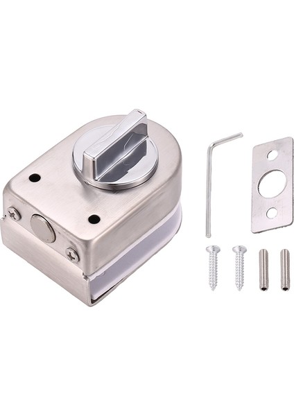 Duş Odası Banyo Aksesuarları Için Cam Sürgülü Kapı Mandalı Kilidi, Deliksiz Paslanmaz Çelik Cam Kapı Kilidi (Yurt Dışından) fiyatları