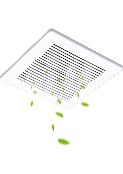 12 x 12 Inç Banyo Havalandırma Fanı Kapağı Kare Banyo Havalandırma Kapağı Tuvalet Tavan Vantilatörü Izgarası Için Yedek Parçalar (Yurt Dışından)