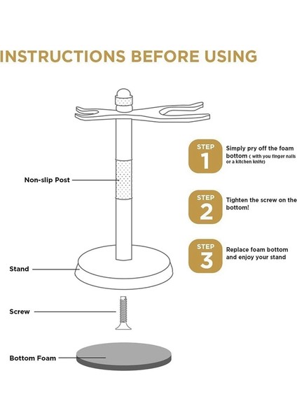 Fırça Tutuculu Güvenlik Tıraş Makinesi Standı, Erkekler Için Ağır Hizmet Tipi Metal Tıraş Tutucu, Fırçalara ve Her Türlü Tıraşa Uygun (Yurt Dışından) indirimleri