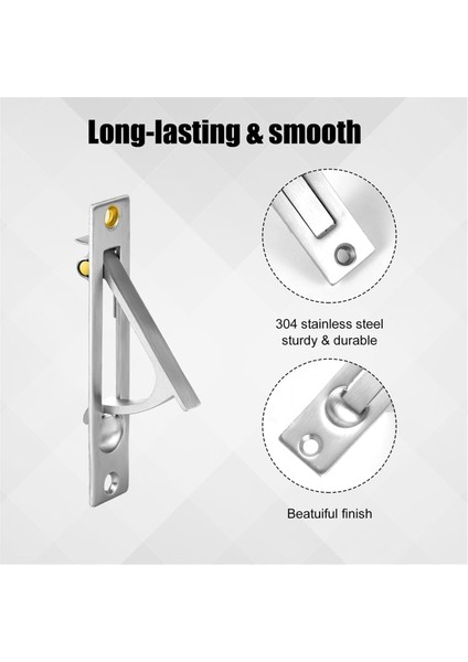 2 Adet Cep Kapı Kenarı Kulpu, Vidalı 304 Paslanmaz Çelik Cep Kapı Kolu, Banyo Dolabı Koridoru Için Kapı Donanımı (Yurt Dışından) fırsatları