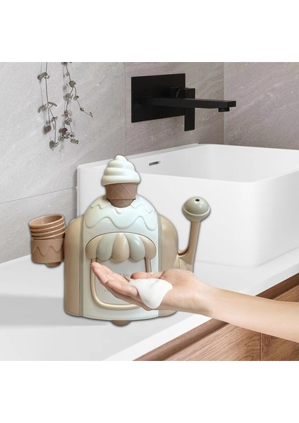 Manuel Dondurma Şeklinde Köpüren Sabunluk, Duş Jeli ve El Sabunu Için Köpürtücü, Banyo ve Mutfak Kullanımı Için Ideal (Yurt Dışından) fırsatları