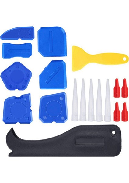 18 Parçalı Dikiş Aleti Sızdırmazlık Raklesi Derz Dolgu Ucu Raklesi Mutfak ve Banyo Için. (Yurt Dışından)