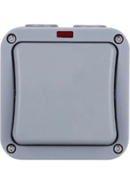 IP66 Duvar Elektrik Anahtarı 220V Işık Su Geçirmez Açma Kapama Güvenlik Düğmesi ile Sabitleme Gece Bilgisayar Gücünde (A) (Yurt Dışından)