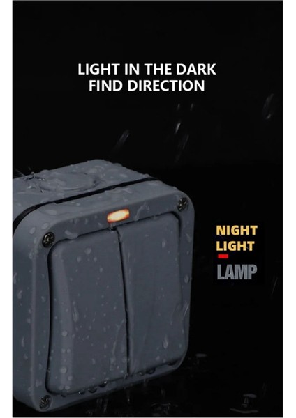 IP66 Duvar Elektrik Anahtarı 220V Işık Su Geçirmez Açma Kapama Güvenlik Düğmesi ile Sabitleme Gece Bilgisayar Gücünde (A) (Yurt Dışından) indirimleri