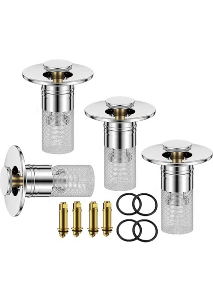 Banyo Lavabo Tıkacı Saç Toplayıcı - Çıkarılabilir Tıkacı ile Lavabo Gider Filtresi Banyo Lavabo Aksesuarları (Yurt Dışından)