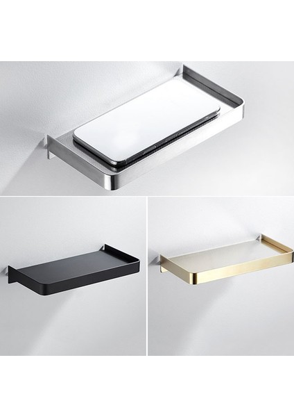 Banyo Rafı Telefon Depolama Rafları Paslanmaz Çelik Duvara Monte Duş Sepeti Tutucu Telefon Tutucu (Gümüş) (Yurt Dışından) fırsatları