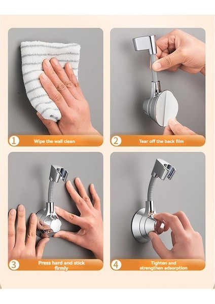 Delinmeyen Duş Başlığı Tutucu Braketleri Duş Başlığı Desteği Ayarlanabilir Vantuzlu Banyo Aksesuarları Için (Yurt Dışından) indirimleri