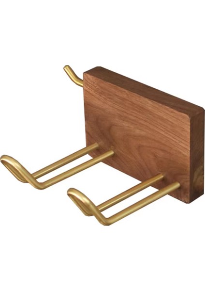 Saç Kurutma Makinesi Rafı, Delme Gerektirmeyen Banyo Masif Ahşap Saç Kurutma Makinesi Askısı, Banyo Duvara Monte Kanal Braketi Depolama (Yurt Dışından)