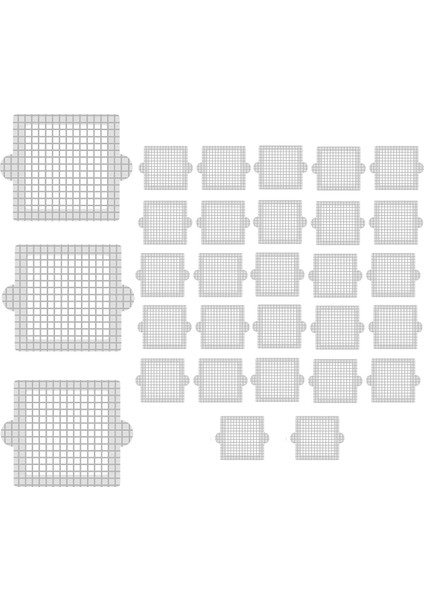 Tek Kullanımlık Duş Gideri Saç Toplayıcı, 4,1 Inç Gider Kapağı Ağ Çıkartmalar Saç Toplayıcı Duş Banyosu Için 30 Adet (Yurt Dışından)