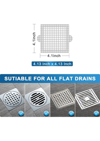 Tek Kullanımlık Duş Gideri Saç Toplayıcı, 4,1 Inç Gider Kapağı Ağ Çıkartmalar Saç Toplayıcı Duş Banyosu Için 30 Adet (Yurt Dışından) fırsatları