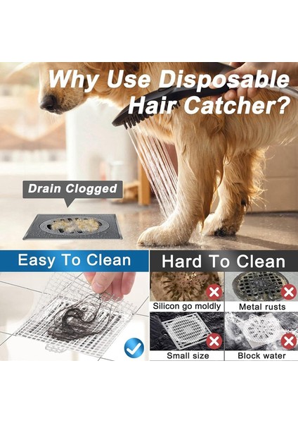 Tek Kullanımlık Duş Gideri Saç Toplayıcı, 4,1 Inç Gider Kapağı Ağ Çıkartmalar Saç Toplayıcı Duş Banyosu Için 30 Adet (Yurt Dışından) indirimleri