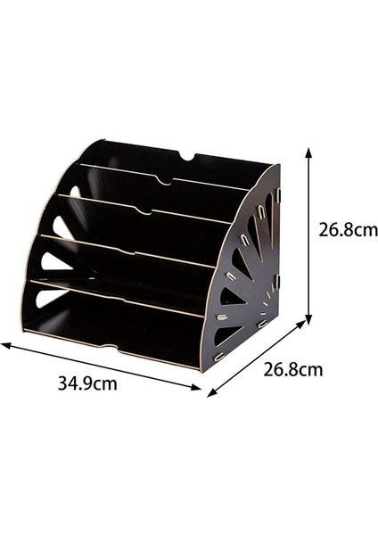Ofis Malzemeleri Için 5 Bölmeli Içi Boş Sektör Dosya Düzenleyici, Siyah (Yurt Dışından) modelleri
