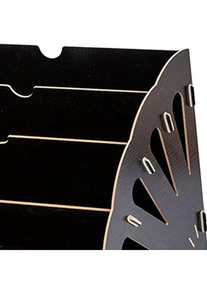 Ofis Malzemeleri Için 5 Bölmeli Içi Boş Sektör Dosya Düzenleyici, Siyah (Yurt Dışından) indirimleri