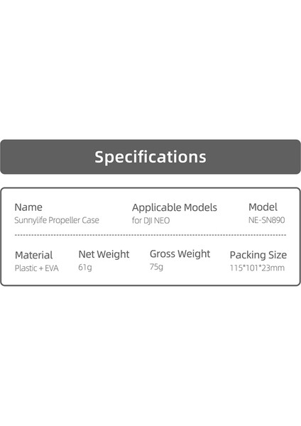 Neo Renkli Pervane Pervane Bıçağı Pervane Saklama Kutusu Toz Geçirmez Düşmeye Dayanıklı Neo Drone Aksesuarları C (Yurt Dışından) modelleri