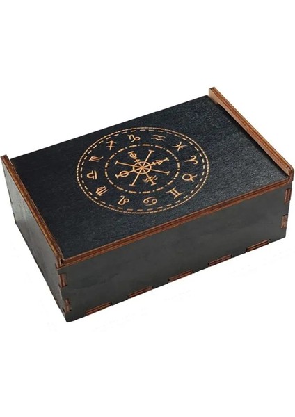 Tarot Kartı Kutusu Vintage Ahşap Biblo Kutusu Mücevher Kutusu Küçük Ahşap Vintage Çok Amaçlı Tarot Kartı Aksesuarı Kutusu (Yurt Dışından) modelleri