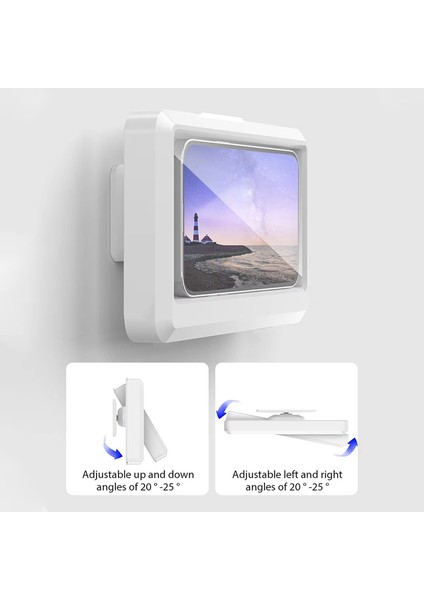 Yeni Mutfak Tuvalet Cep Telefonu Tutucu Su Geçirmez Dokunmatik Kılıf Duvara Monte Banyo Rafları Saklama Kutusu Standı (Yurt Dışından) indirimleri