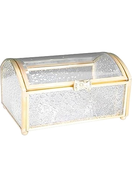 Hazine Sandığı Kutusu Cam Mücevher Kutuları Mücevher Düzenleyici Altın Gözlük Kutusu Saklama Kutusu Yüzük Küpe Küçük (Yurt Dışından)