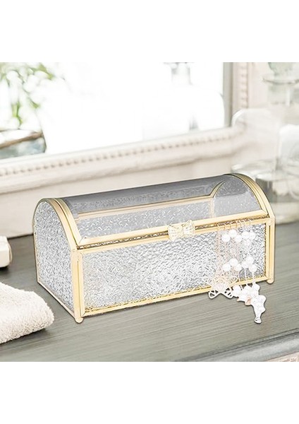 Hazine Sandığı Kutusu Cam Mücevher Kutuları Mücevher Düzenleyici Altın Gözlük Kutusu Saklama Kutusu Yüzük Küpe Küçük (Yurt Dışından) modelleri