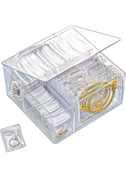 60 Taşınabilir Kararmayan Mücevher Çantası ve Şeffaf Mücevher Kutusu Düzenleyicisi ile Akrilik Mücevher Düzenleyici ve Saklama (Yurt Dışından) fiyatları