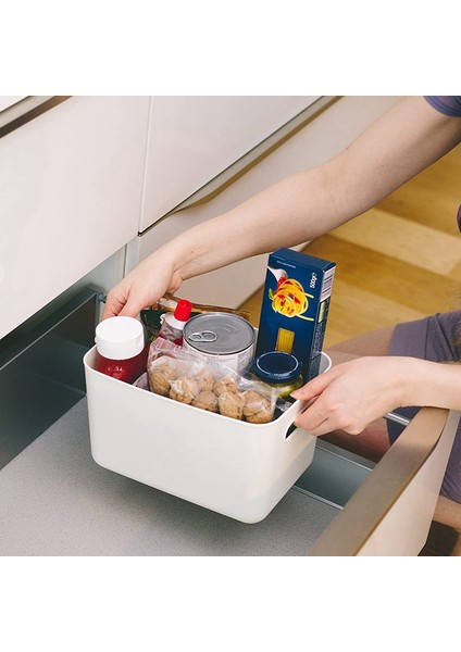 Plastik Saklama Kutuları - Banyo, Mutfak ve Ofis Depolama Için 6'lı Plastik Sepet Seti (6'lı Paket) (Yurt Dışından) fırsatları