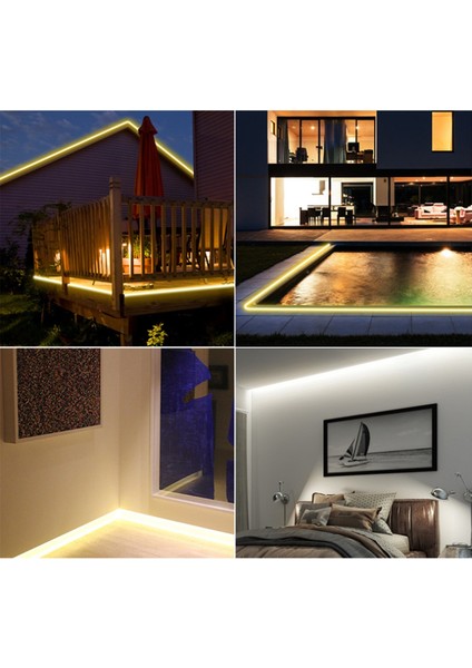 Makyaj Aynası LED Arka Aydınlatma Cob Şerit Işıklar Tuvalet Masası Aydınlatmaları Banyo Tuvalet Masası Oda Beyaz 5m Ab Fişi (Yurt Dışından)