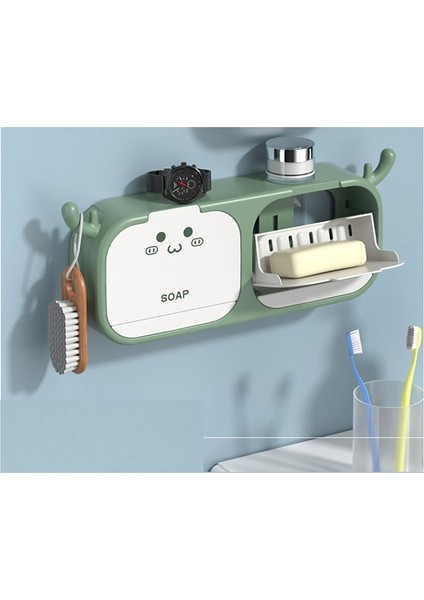 Sabunluk Kolay Boşaltılan Duvara Monte Sabunluk Tutucu Sevimli Geyik Boynuzu Şeklinde Kusursuz Sondaj Gerektirmeyen Kurulum Düzenleyici (Yurt Dışından) indirimleri