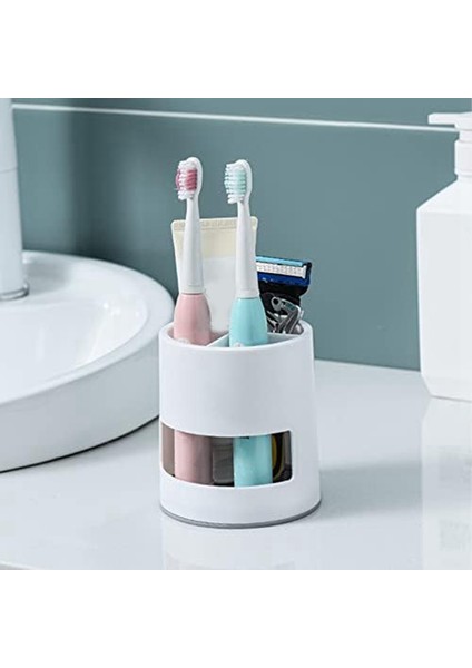 Drenaj Saklama Kafesleri, Ayrı Raflar, Banyo Diş Fırçası Macunu Saklama Kutuları, Mutfak Ev Eşyaları Için Beyaz Saklama Kutuları (Yurt Dışından) fırsatları