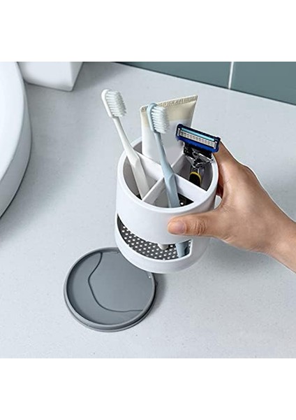 Drenaj Saklama Kafesleri, Ayrı Raflar, Banyo Diş Fırçası Macunu Saklama Kutuları, Mutfak Ev Eşyaları Için Beyaz Saklama Kutuları (Yurt Dışından) indirimleri