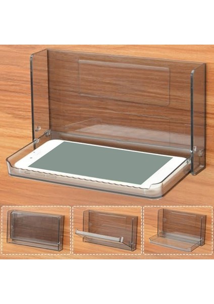 Duvara Monte Küçük Yüzen Raf, Katlanabilir Banyo Rafı Duvara Monte, Telefon, Uzaktan Kumanda, Yapışkanlı Raf Için Başucu Rafı, B (Yurt Dışından) modelleri