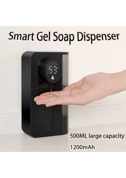 Otomatik Sıvı Sabunluk 500ML Duvara Monte Sabunluk, Temassız El ve Bulaşık Sabunu Dağıtıcısı Banyo Beyazı (Yurt Dışından) indirimleri