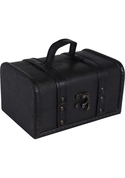 Retro Hazine Sandığı Vintage Ahşap Saklama Kutusu Antika Stil Mücevher Düzenleyici Gardırop Mücevher Kutusu Biblo Kutusu Tokası (Yurt Dışından) fiyatları